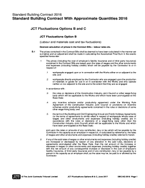Jct standard building contract with quantities 2011 pdf tax form